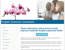 Tablet Screenshot of englishgrammarconnection.com